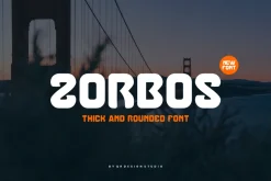 Zorbos - Thick & Rounded Font